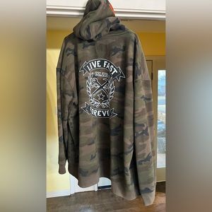 Dixxon Flannel Hoodie (Live Fast)